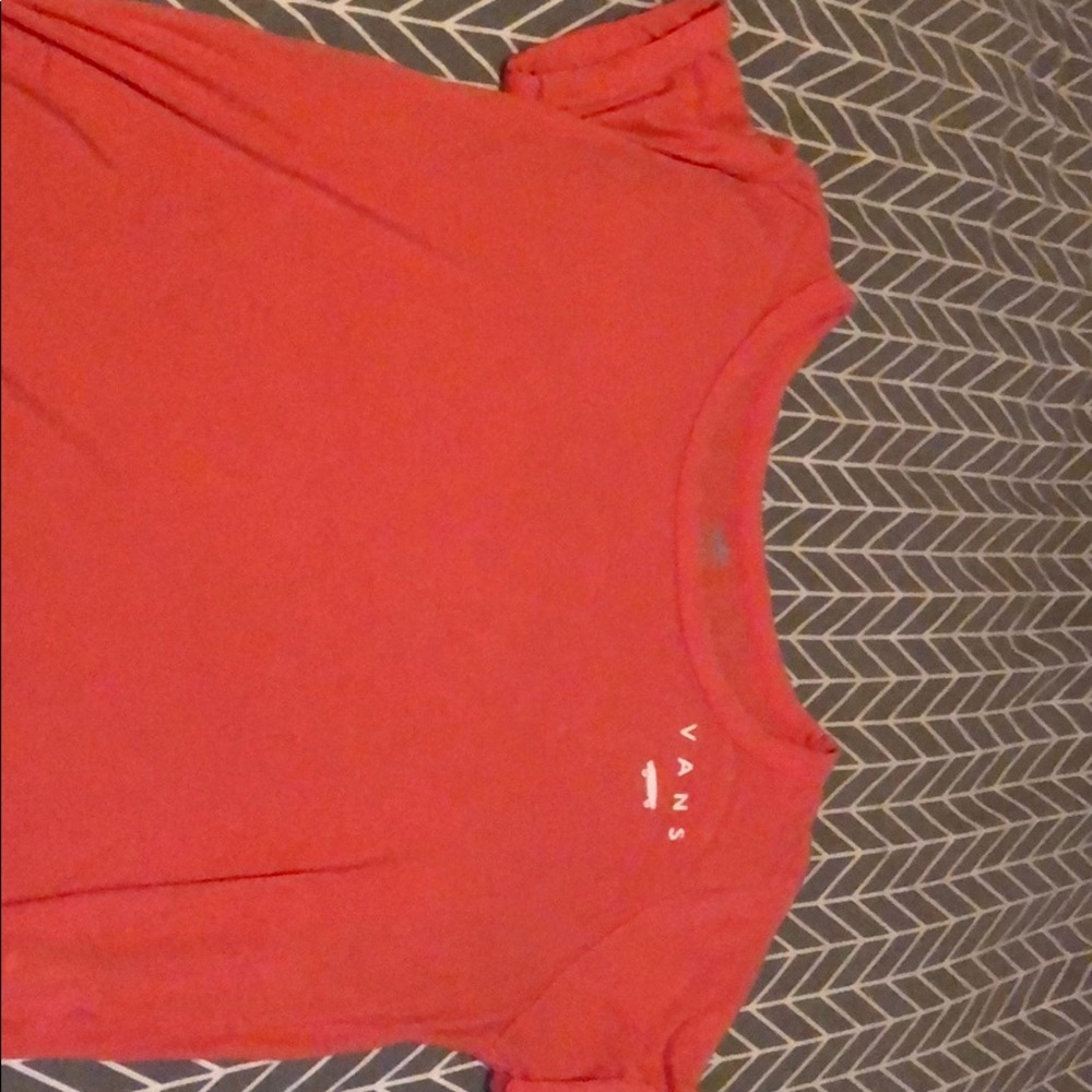 Vans shirt sleeve cropped top